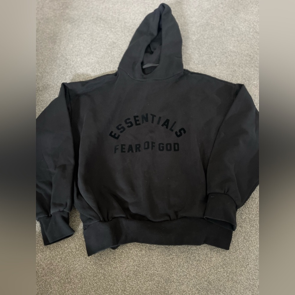 Essentials Black Hoodie Sweater men’s